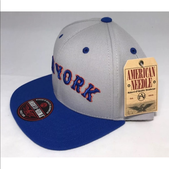 American Needle New York Met Snapback Baseball Hat - Picture 2 of 7